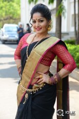 Madhavi Latha at Anushtanam Movie Audio Launch